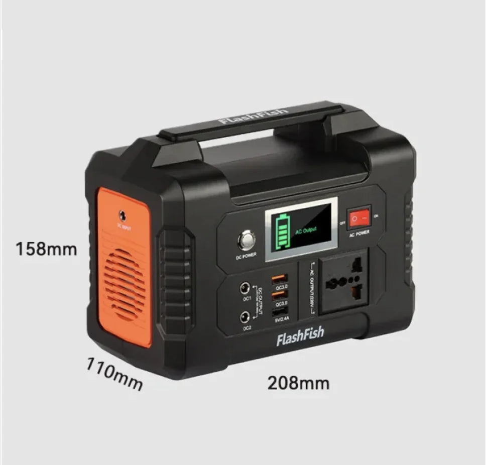 200W Portable Outdoor Power Bank with 220V Emergency Backup